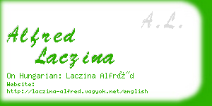 alfred laczina business card